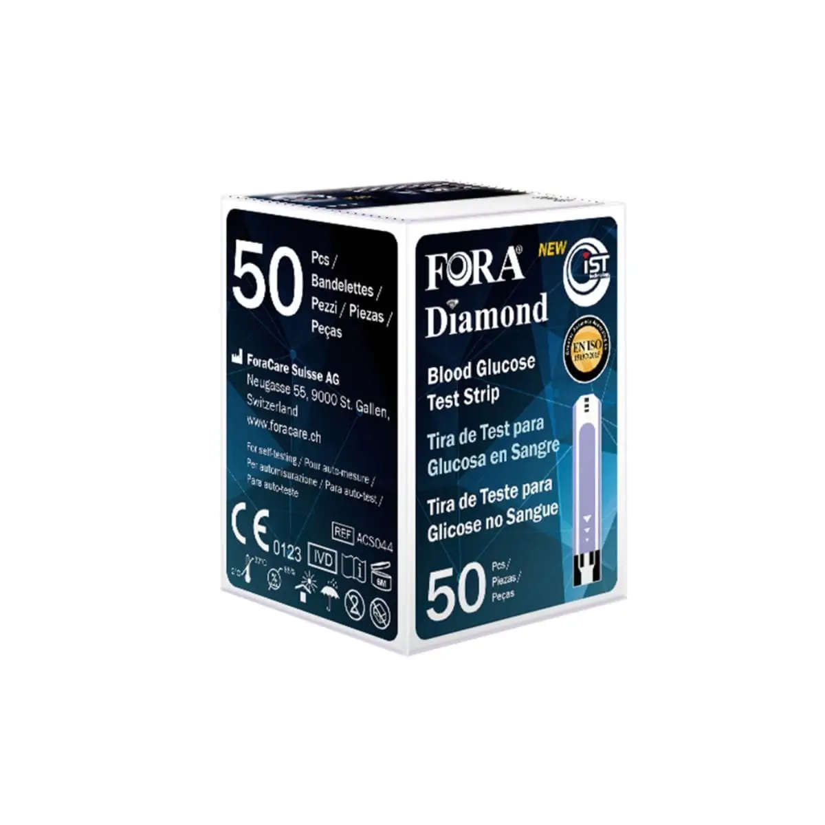 FORA DIAMOND B GLUCOSE STRIPS 50
