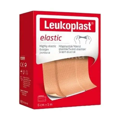 LEUKOPLAST ELASTIC 6X1MM TAN