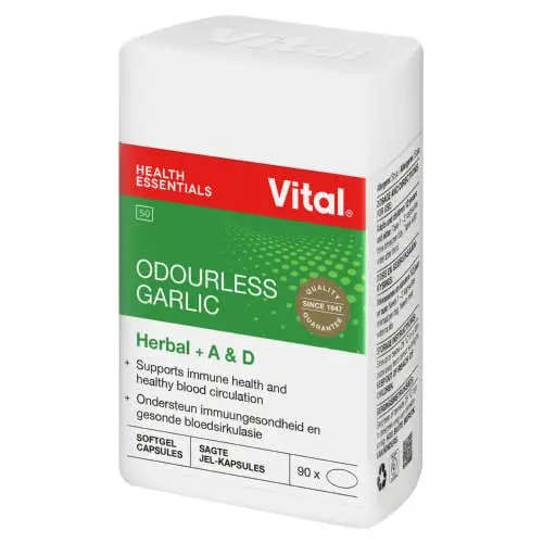 VITAL ODOURLESS   GARLIC CAPS 90