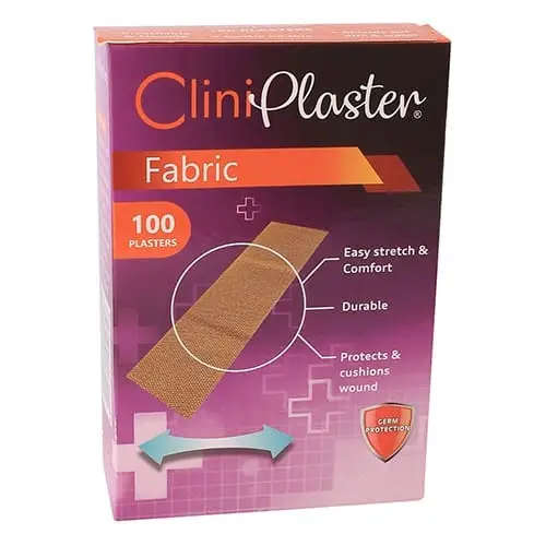 PLASTERS FABRIC DISP 100 CLINIHEALTH