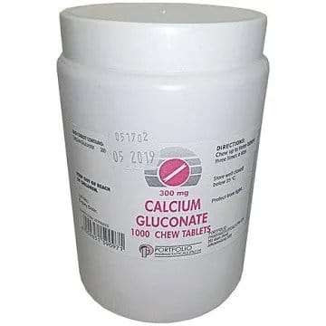 CALCIUM GLUCONATE 300MG TABS 1000 (PFP)