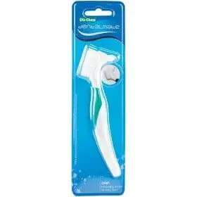 DENTALMATE DENTURE BRUSH WHITE CURVED