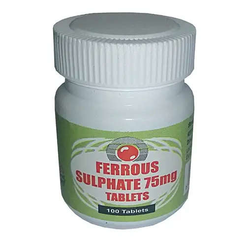 FERROUS SULPHATE 75MG TABS  100