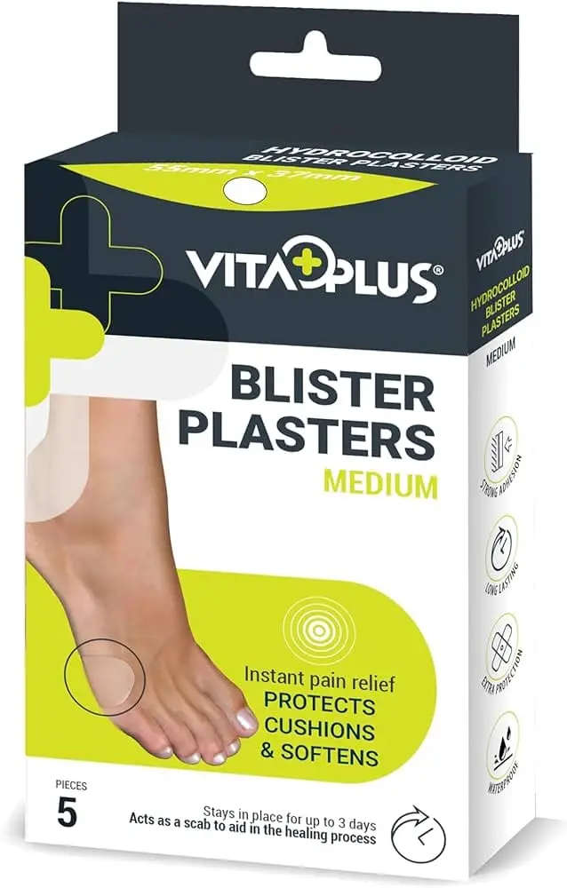 VITAPLUS BLISTER PLASTER MED 55X37MM 5