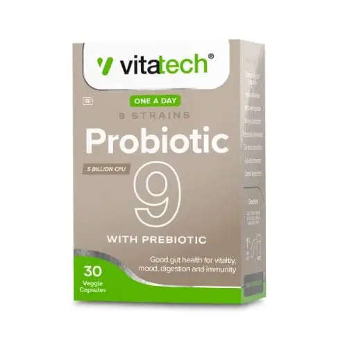 VITATECH PROBIOTICS 9 STRAIN CAPS 30