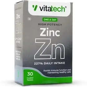 VITATECH ZINC COMPLEX TABS 30