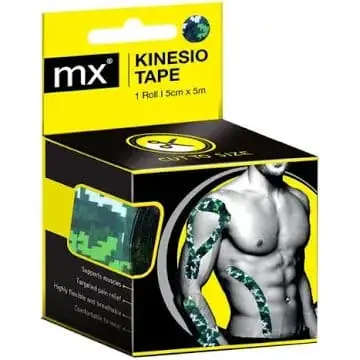 MX KINESIO TAPE 5CM CAMO BLUE