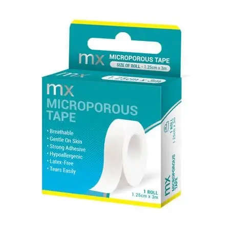 MX MICROPOROUS TAPE 1.25CM X 3M