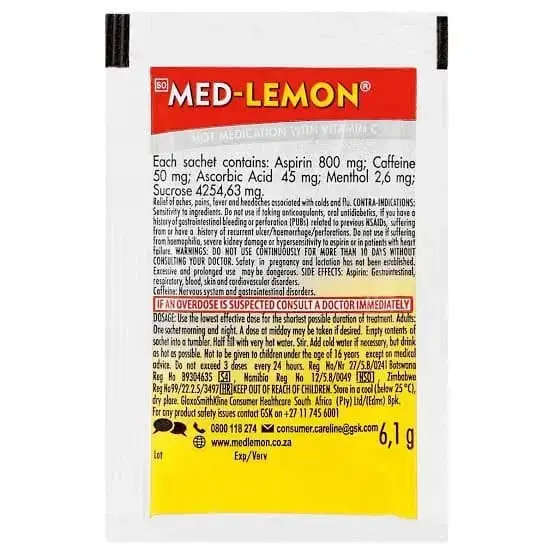 MED LEMON SINGLE REG VITAMIN C