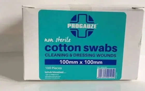 GAUZE SWABS 100MM 8PLY 100 (LEVT)