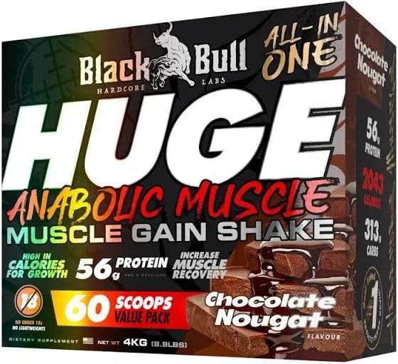 NUTRITECH BLACK BULL HUGE 4KG CHOC NOUGAT