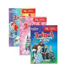 COLOURING BOOK 3IN1 DISNEY ASSORTED