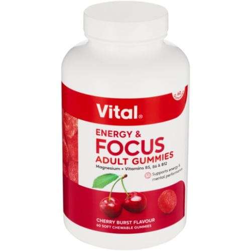 VITAL ADULT ENERGY & FOCUS GUMMIES  60