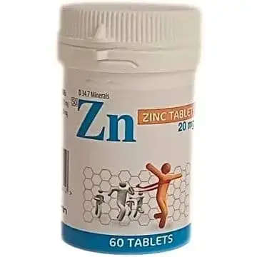 ZN ZINC 20MG TABS 60