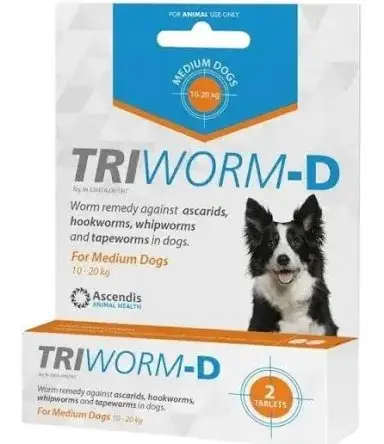TRIWORM-D MED TABS 2 10-20KG