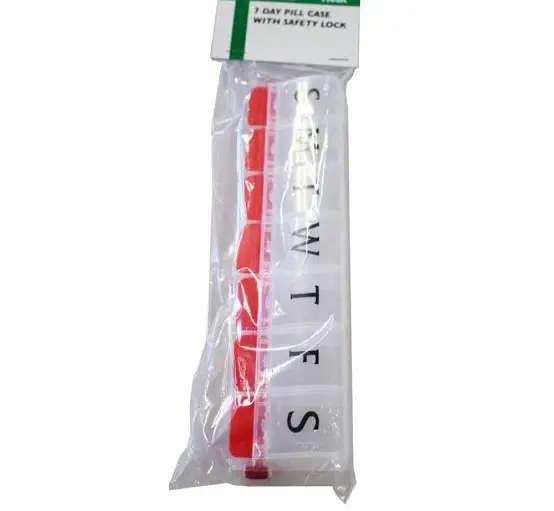 MEDIC PILL BOX 7DAYS LARGE CLEAR