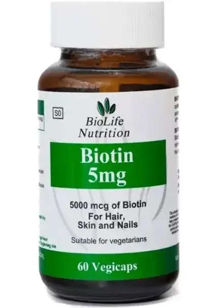 BIOLIFE BIOTIN 5MG 60