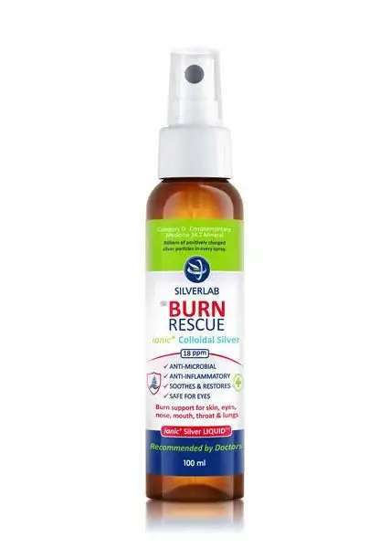 SILVERLAB BURN RESCUE 18PPM SPRAY 100ML