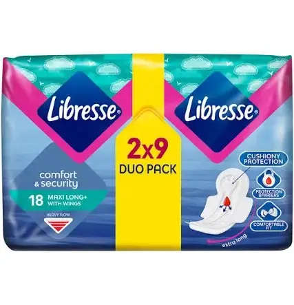 LIBRESSE MAXI COTTON FEEL 18 SUPER DUO