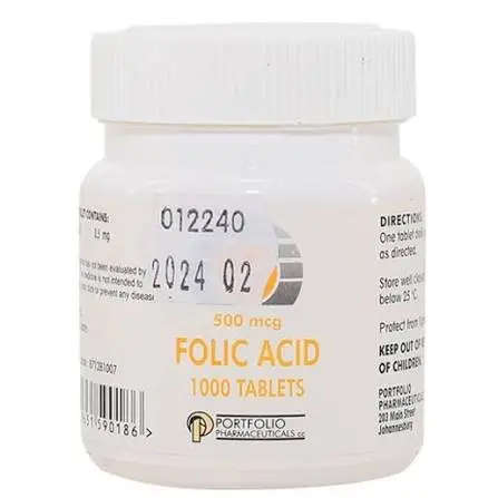FOLIC ACID 0.5MG TABS 1000 (PFP)