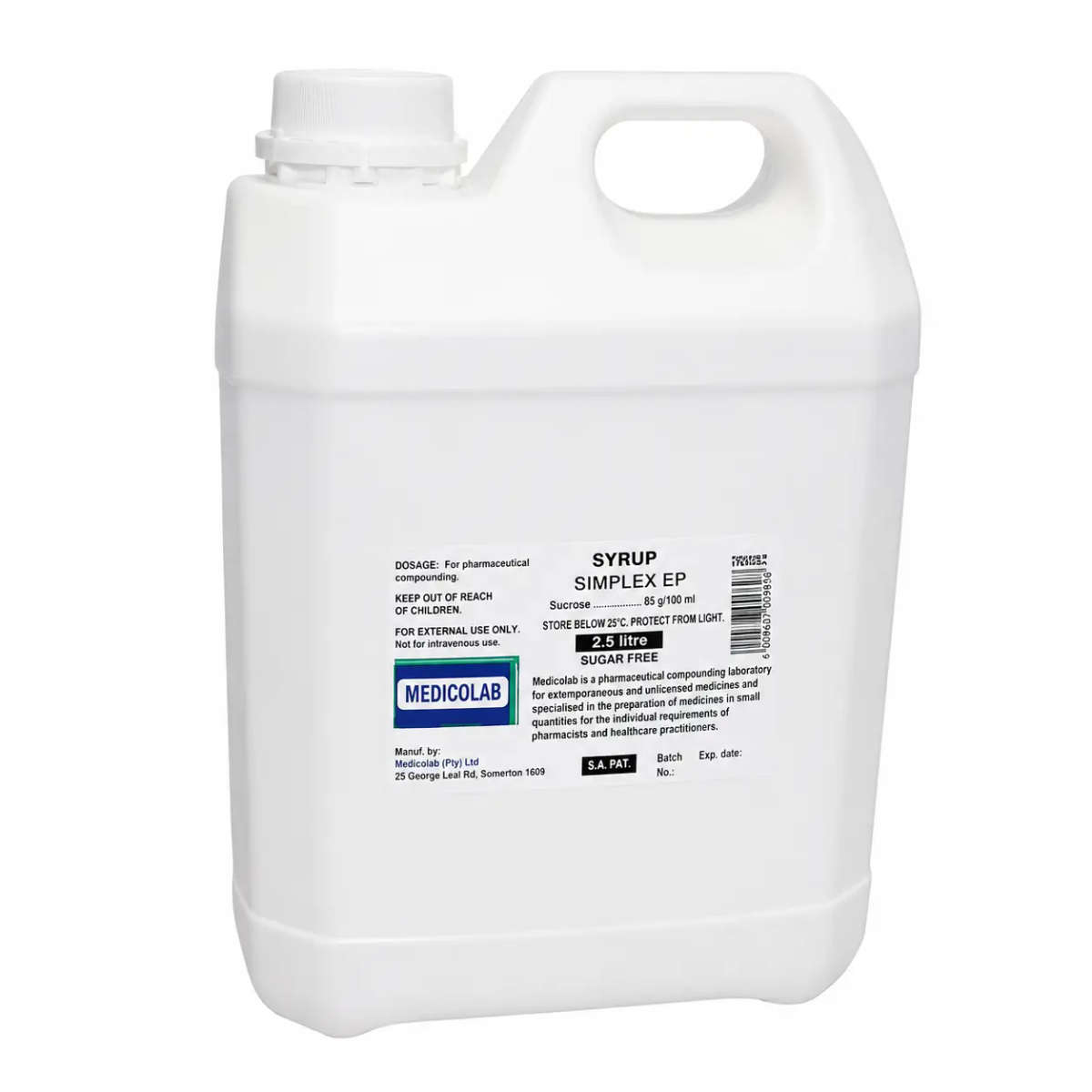 SYRUP SIMPLEX (MEC) 2.5LT