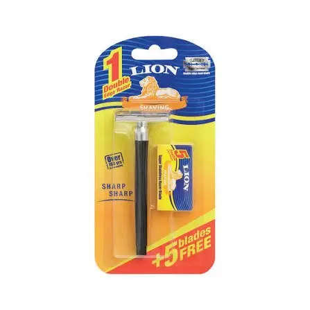 LION RAZOR METAL & 5 BLADES