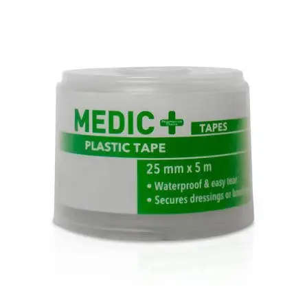 PLASTIPORE PLASTIC TAPE 25MMX5M