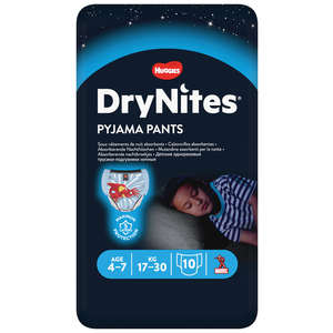 HUGGIES DRYNITES BOY SIZE 4-7    10PCK