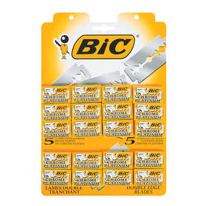 BIC DOUBLE EDGED BLADE CARD 5X20~