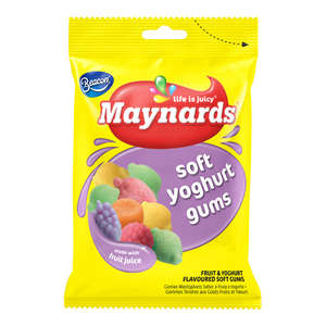 MAYNARDS FRUITY YOGHURT GUMS 60GX24 ~