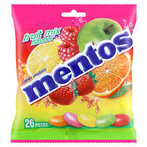 MENTOS FRUIT BAG 26 PIECE
