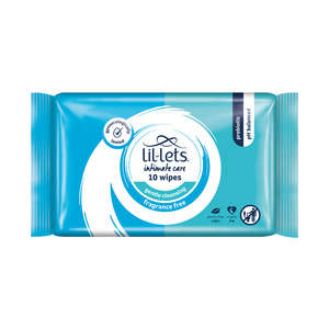 LIL-LETS FEMININE WIPES SENSITIVE 10