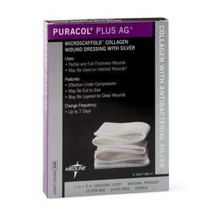 PURACOL AG+ COLLAGEN 2.5X20.3CM 10~