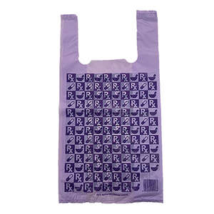 PLASTIC BAG CARRY 12L PURPLE 250 ~