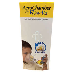 AEROCHAMBER CHILD MED MASK YELLOW 1