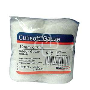 RIBBON GAUZE 12X10M NS CUTISOFT 10s
