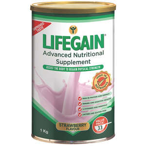 LIFEGAIN STRAWBERRY 1000G POWDER