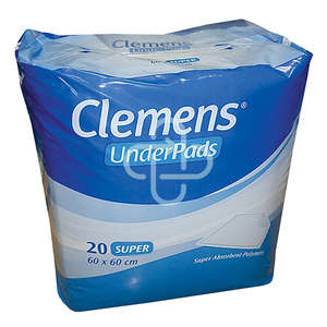 CLEMENS UNDERPADS SUPER 20