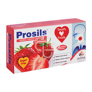 PROSILS STRAWBERRY LOZENGES 16