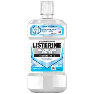 LISTERINE ADVANCED WHITE MILD 500ML