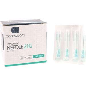 NEEDLE 21GX38MM ECONOCARE GREEN 100~