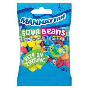 MANHATTAN BEANS SOUR 50G