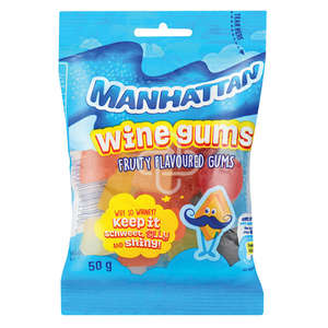 MANHATTAN CANDY MINI WINE GUMS 50G