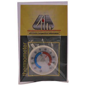THERMOMETER FRIDGE ROUND DIAL PLASTIC 1