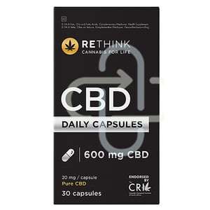 RETHINK CBD DAILY CAPSULES 600MG 30