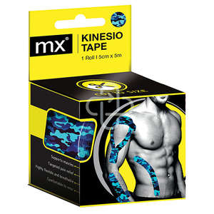KINESIO TAPE MX CAMO BLUE 5CMX5M 1