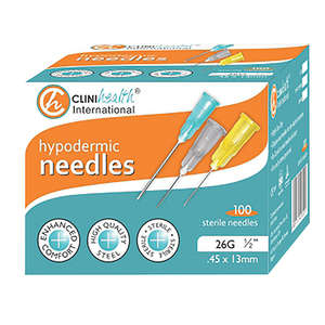 NEEDLE 26GX13MM CLINIHEALTH 100~