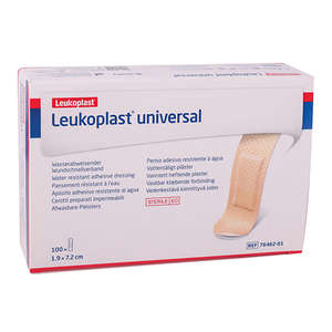 LEUKOPLAST UNIV STERILE 19X72MM TAN 100