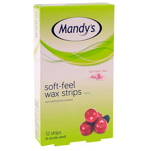 MANDYS SOFT FEEL WAX STRIPS FACE 12
