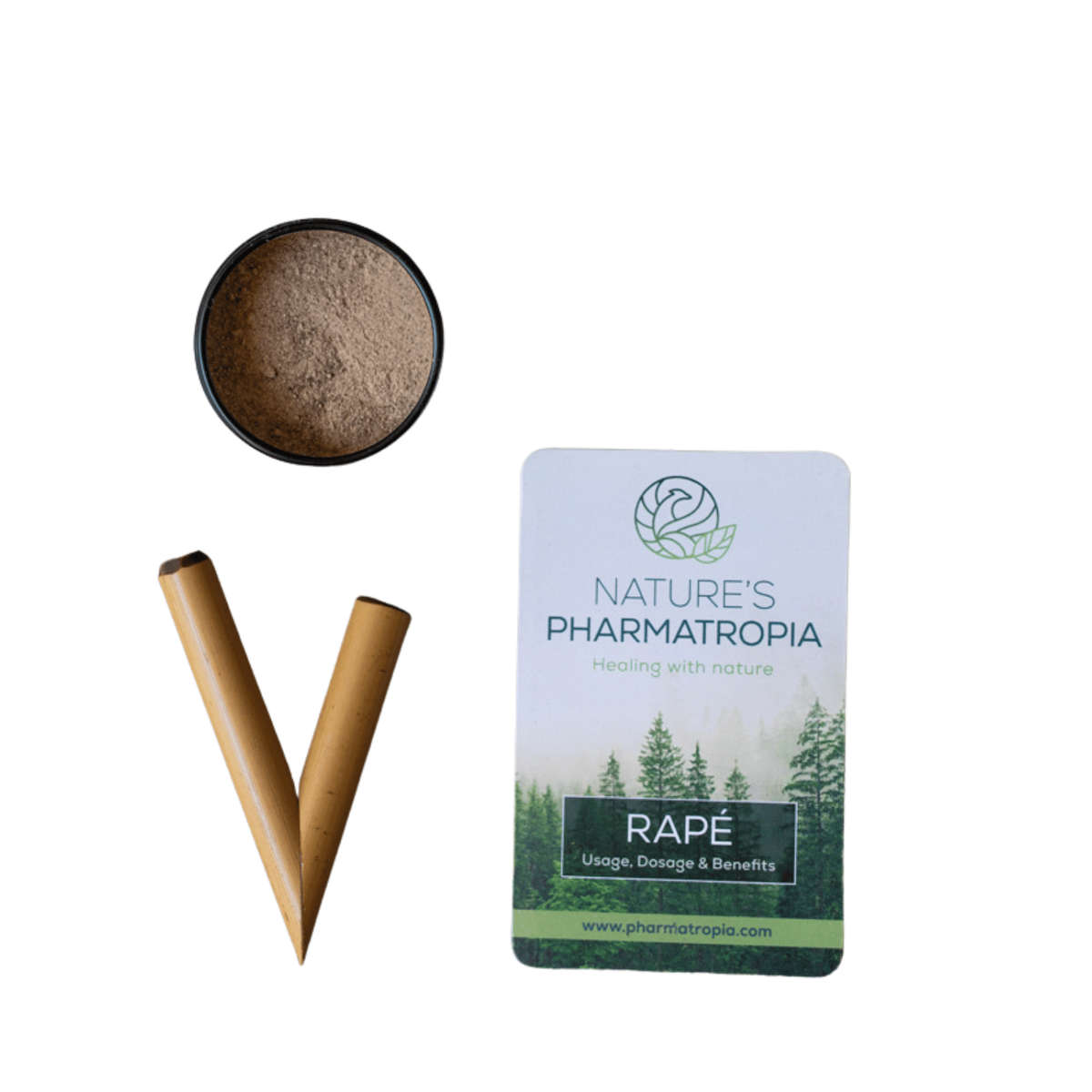 Rapé | Hapé Starter Kit (small) - Kuripé Bamboo Pipe & Rapé 3g